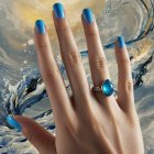 Intricate Illustration of a Patterned White Hand