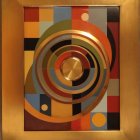 Vibrant Geometric Shapes in Concentric Circles and Squares