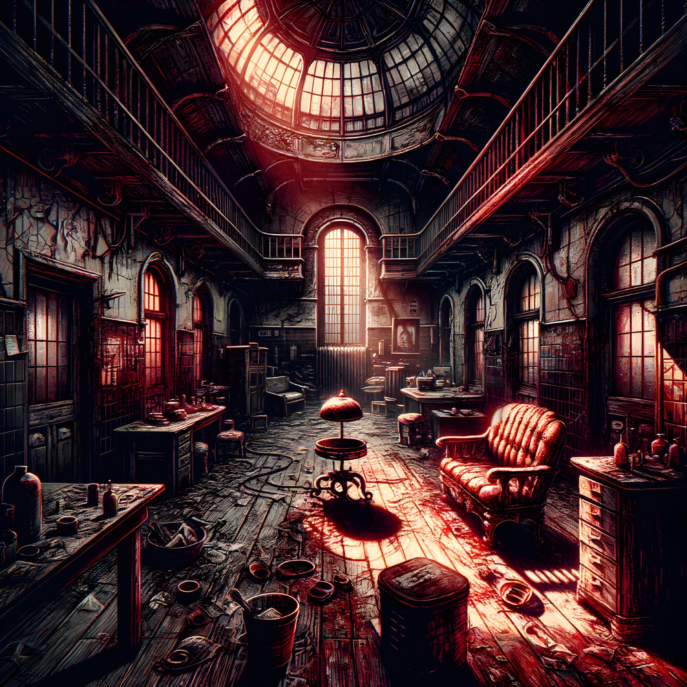 Abandoned Medical Room with Eerie Atmosphere