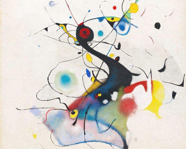 Abstract Composition with Dynamic Shapes and Colors