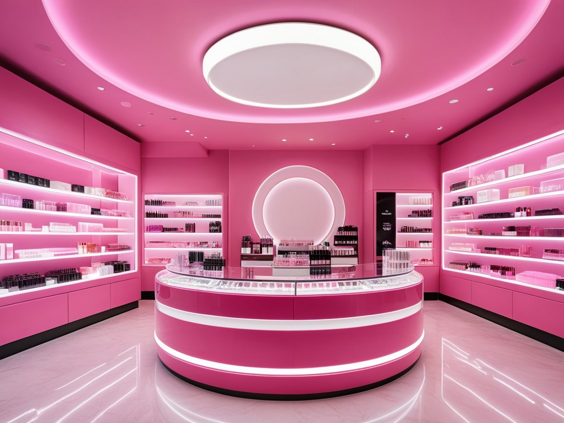Modern Beauty Store Interior with Chic Design Elements