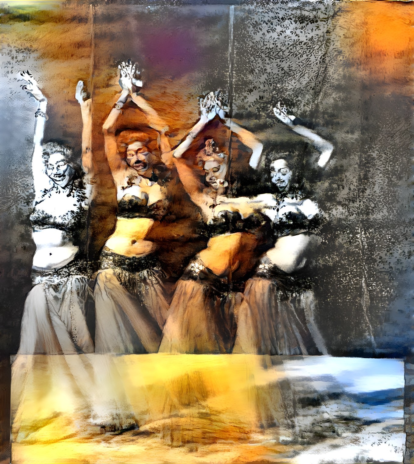 Vibrant Dancers in Colorful Costumes Celebrating Dance