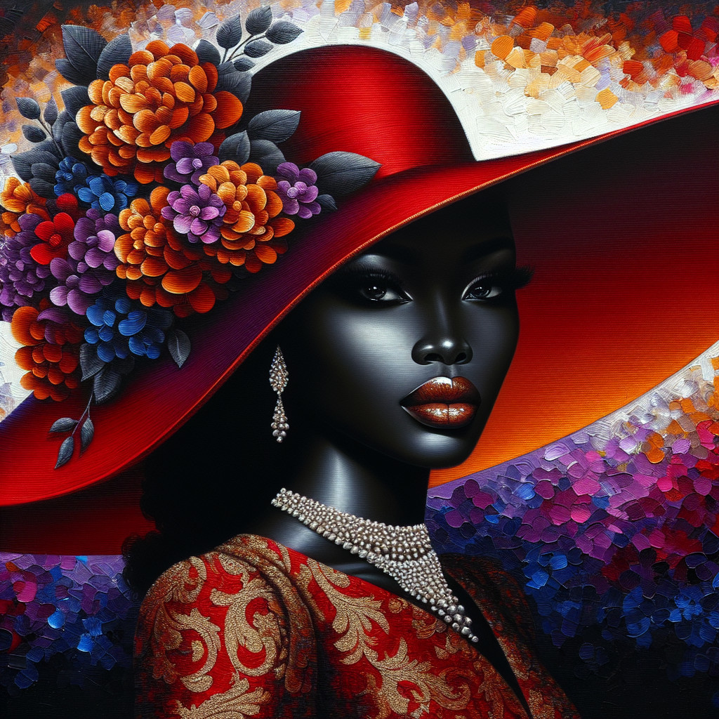Portrait of a Confident Woman in Vibrant Attire