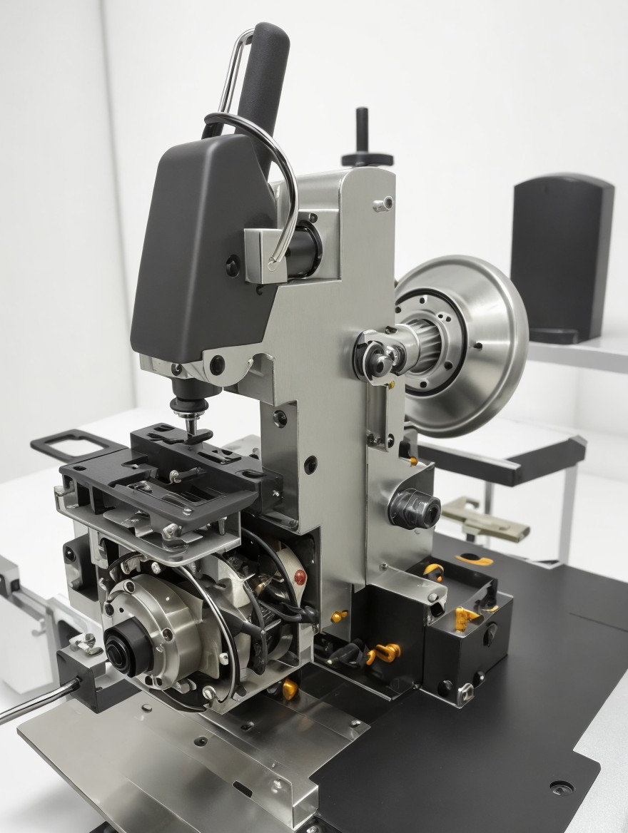 Adjustable precision lathe machine tool in industrial setting