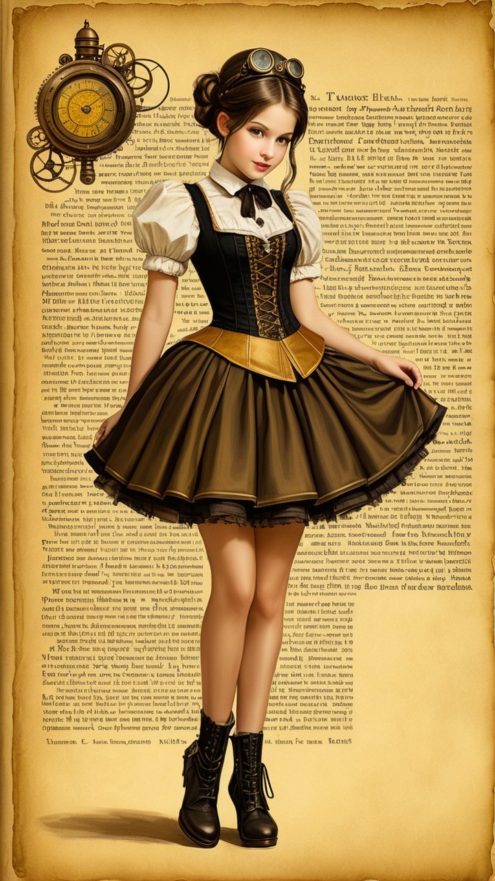 Steampunk-Inspired Outfit with Vintage Aesthetic