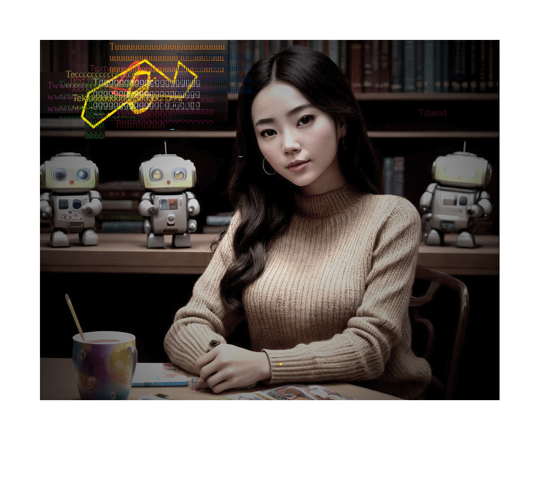 Woman in Beige Sweater Surrounded by Comic Books and Toys