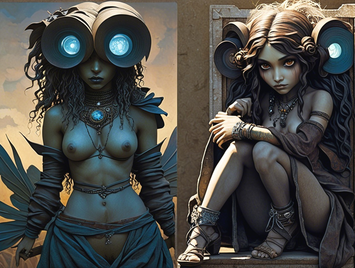 Fantastical Characters in Elegant Attire