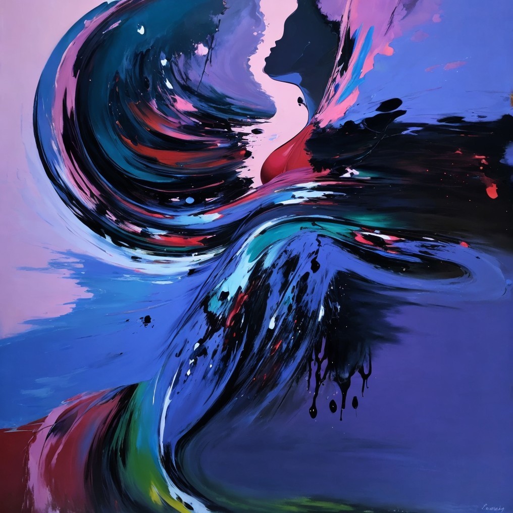 Abstract Colorful Swirl with Dynamic Profiles