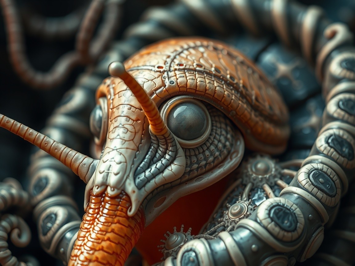 Steampunk-Inspired Fantastical Creature Design