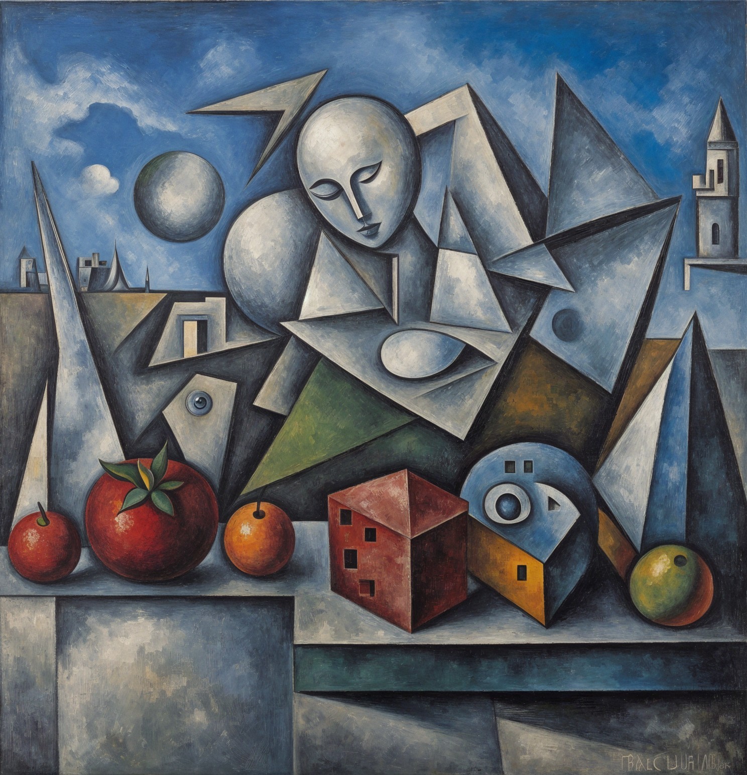 Geometric and Abstract Forms in Vibrant Landscape