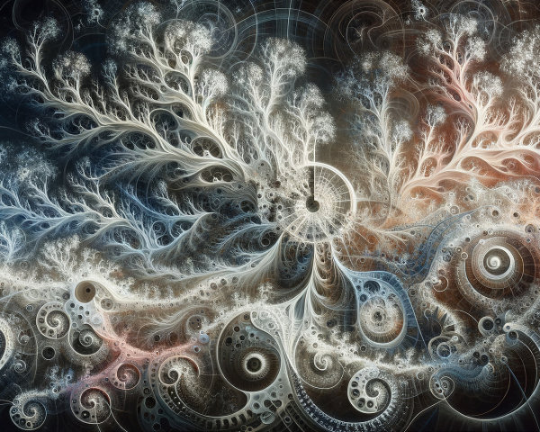 Fractal Landscape with Intricate Patterns and Colors