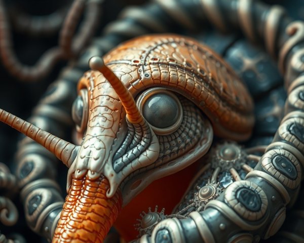 Steampunk-Inspired Fantastical Creature Design