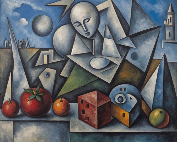 Geometric and Abstract Forms in Vibrant Landscape