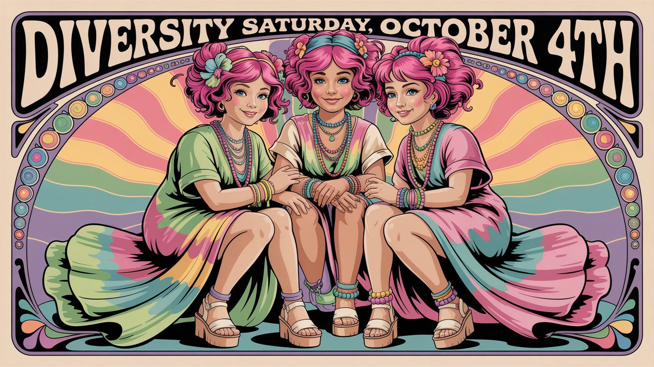 Whimsical Figures Celebrating Diversity in Pastels