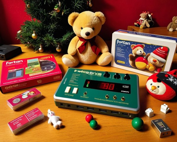 Cozy Holiday Tabletop Scene with Festive Decorations