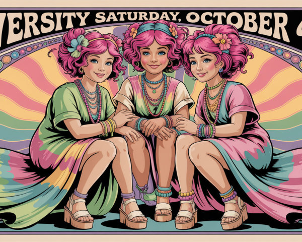 Whimsical Figures Celebrating Diversity in Pastels