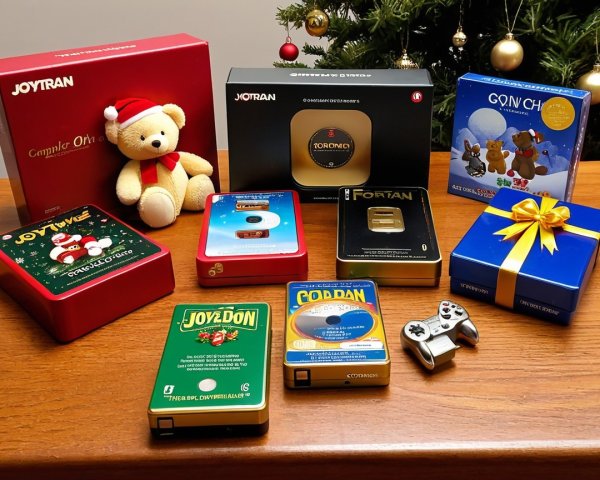 Cozy Holiday Setup with Gifts and Festive Decor