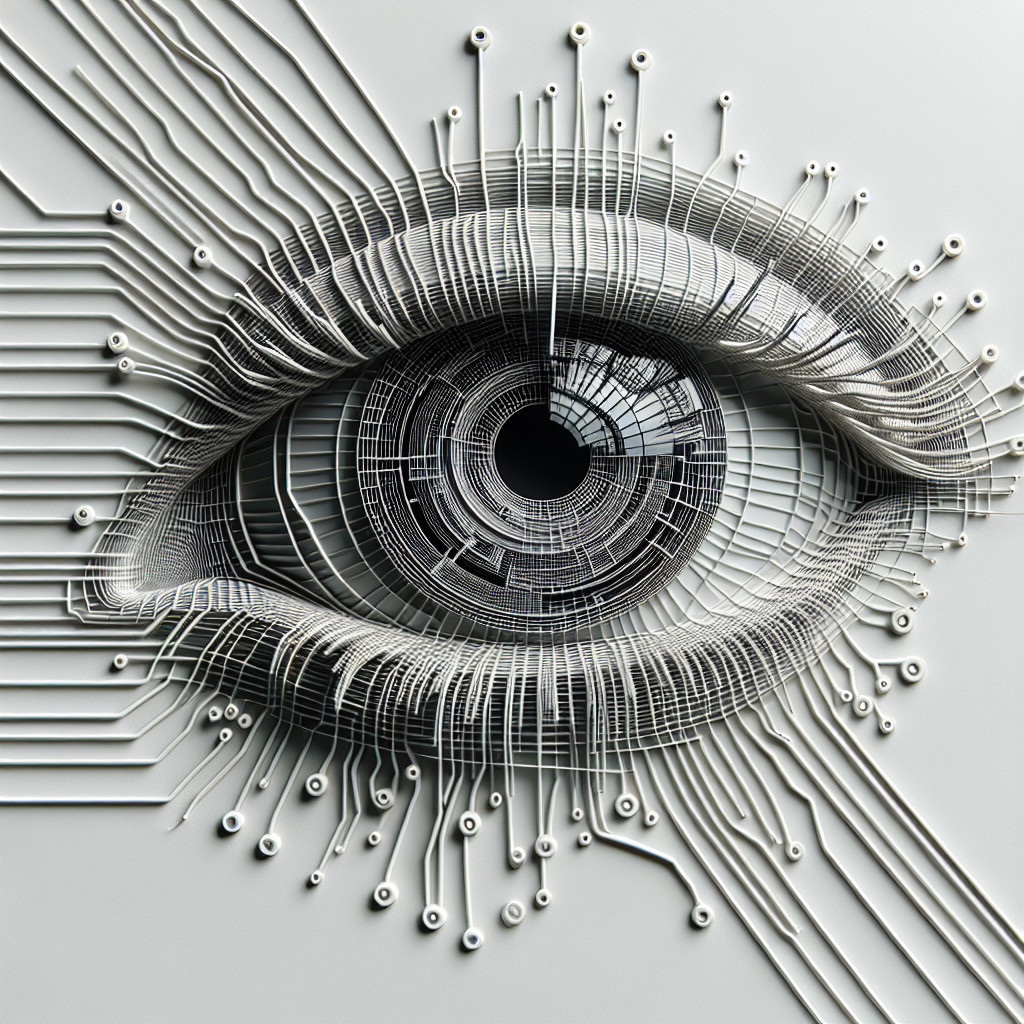 Abstract Eye Design with Circuit Board Patterns