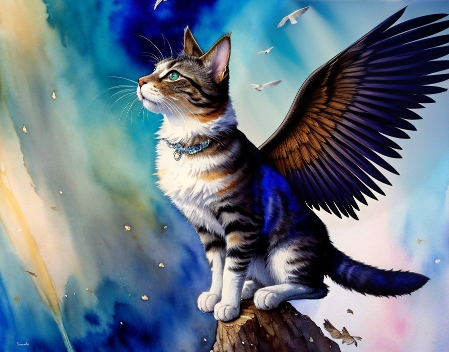 Do cats dream of flying?