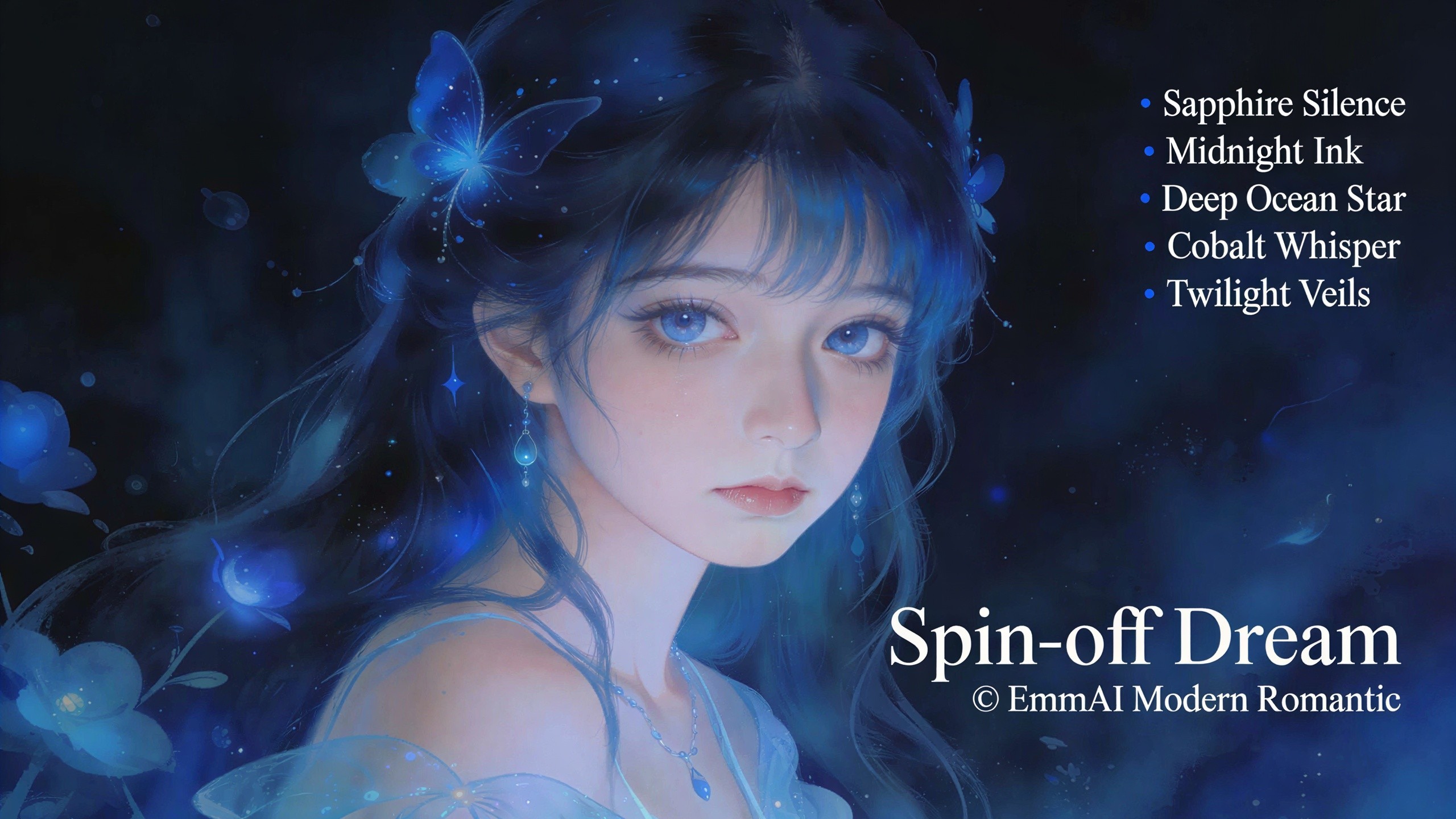 Anime-Style Digital Painting of a Young Woman