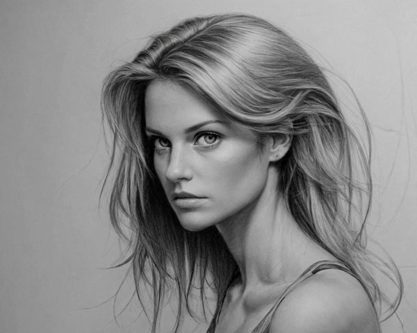 Headshot of a young woman with blonde hair and serious expression