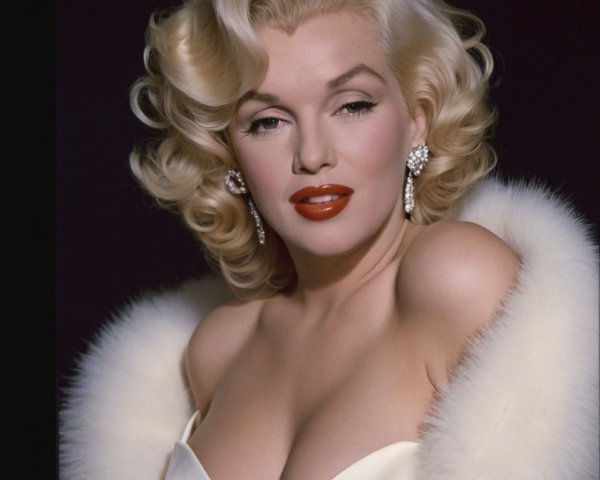 Glamorous Woman with Vintage Hollywood Allure