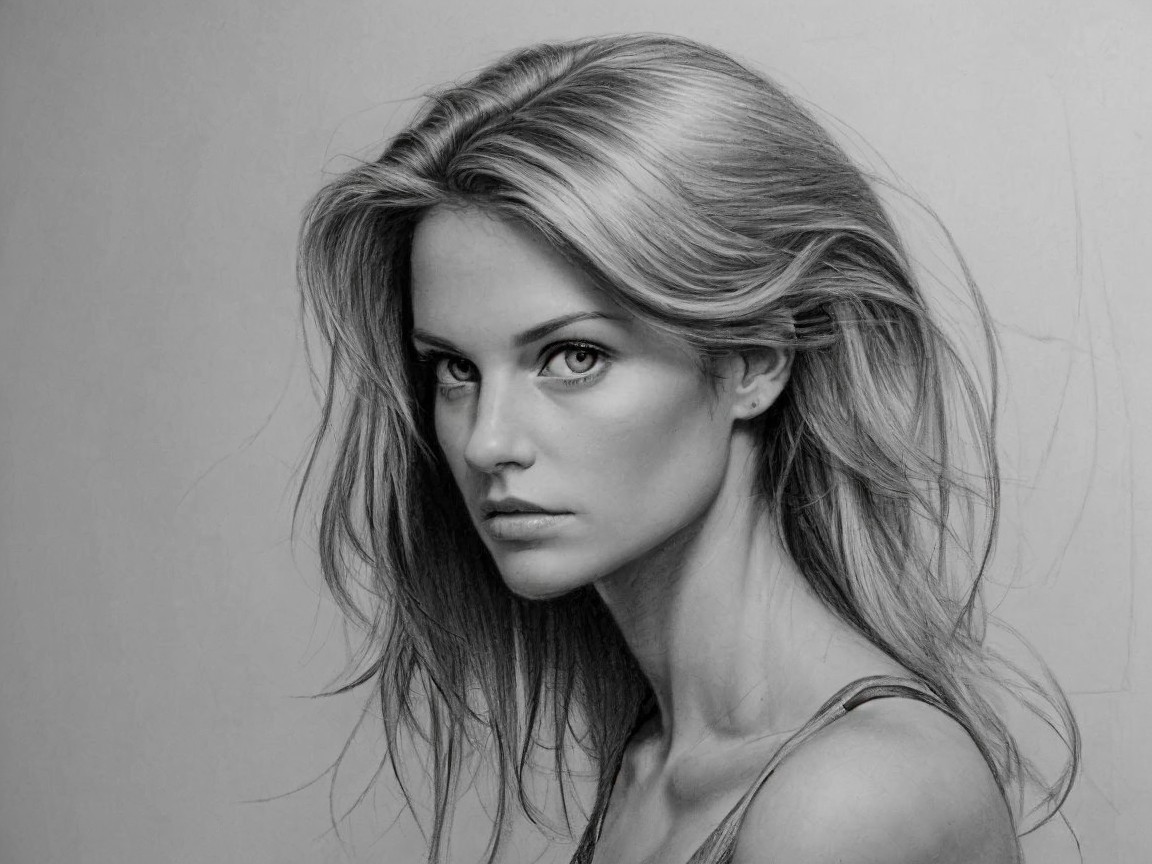 Headshot of a young woman with blonde hair and serious expression