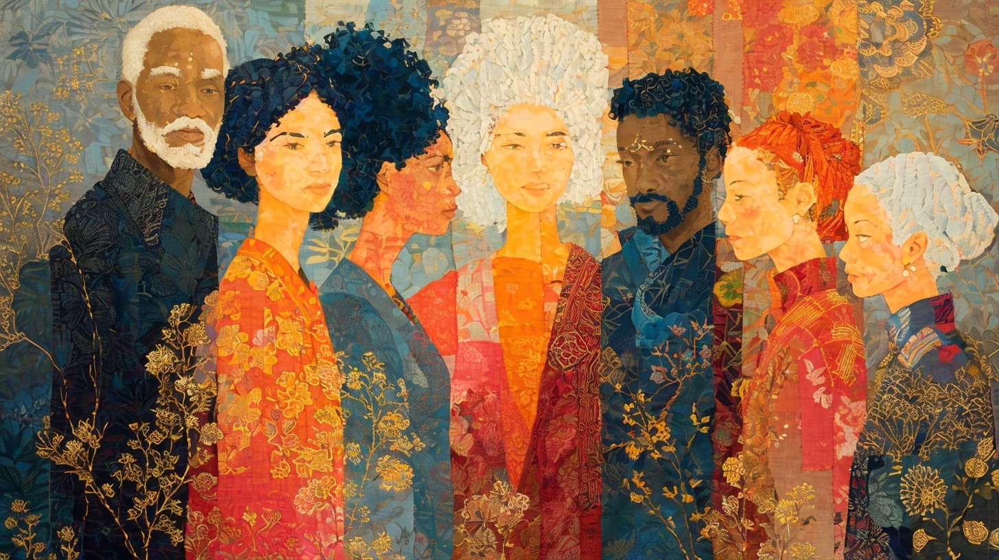 Vibrant Artwork Celebrating Diversity and Individuality
