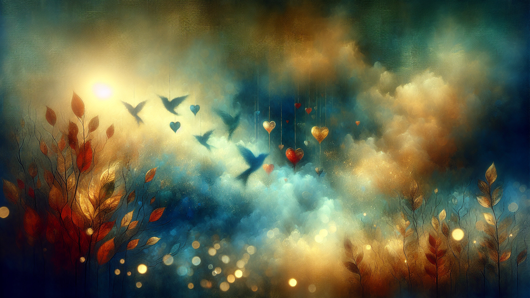 Vibrant Dreamy Landscape with Colorful Elements