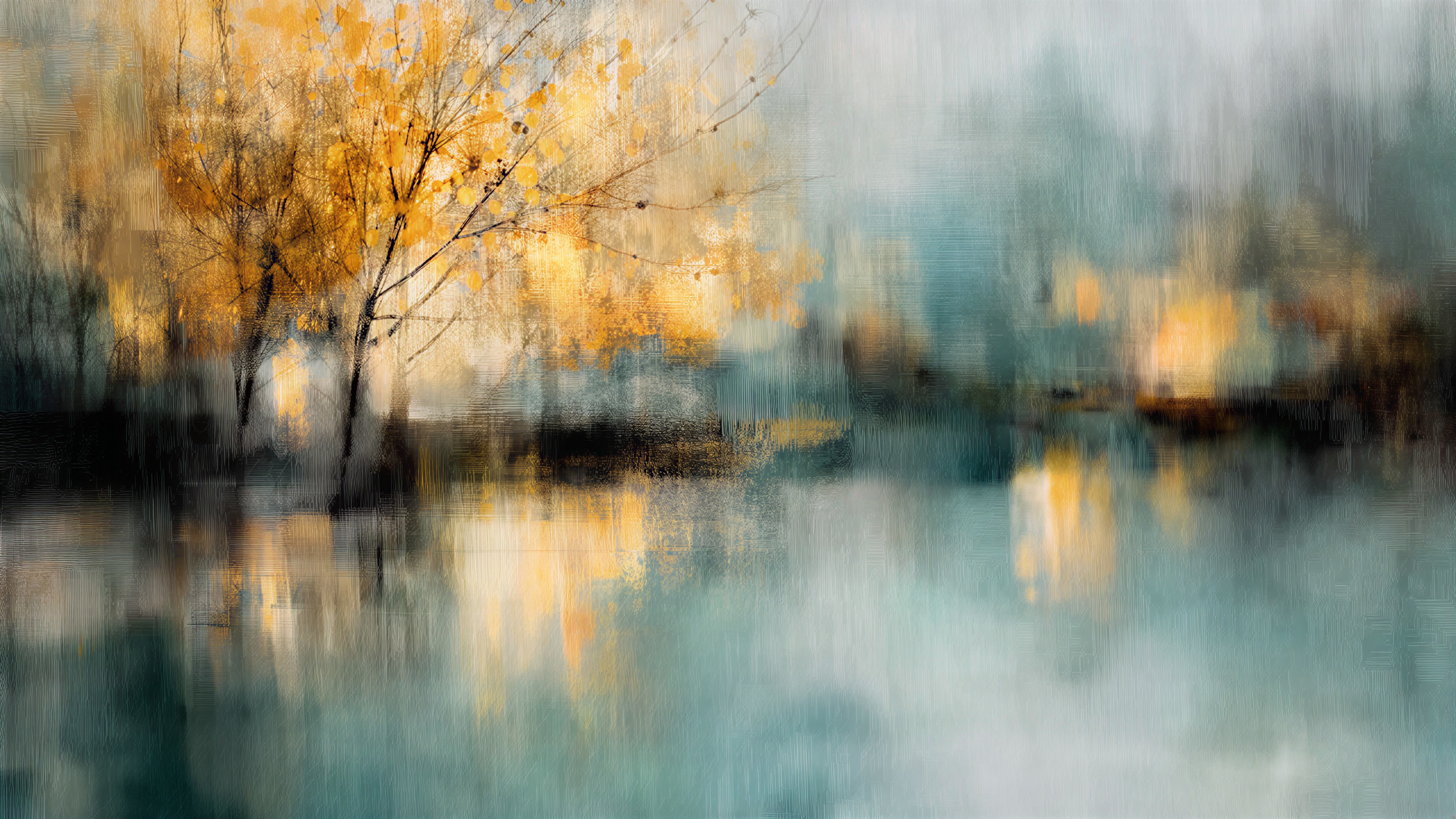 Serene Landscape with Tranquil Water Reflections