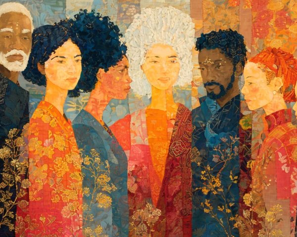 Vibrant Artwork Celebrating Diversity and Individuality