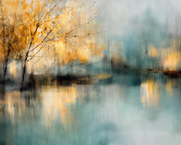 Serene Landscape with Tranquil Water Reflections