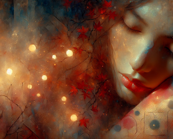 Ethereal Portrait of a Woman in Tranquil Colors