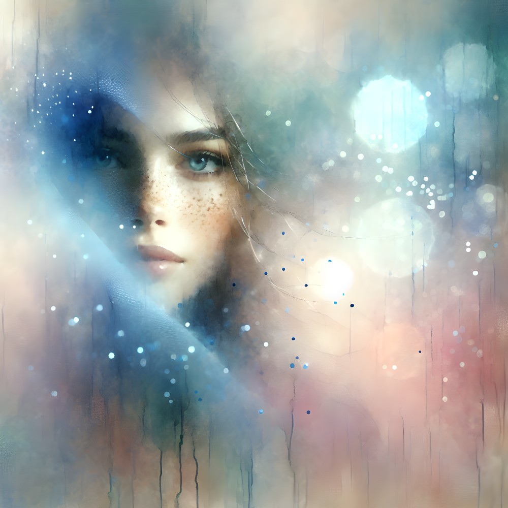 Ethereal Portrait of a Young Woman in Soft Hues