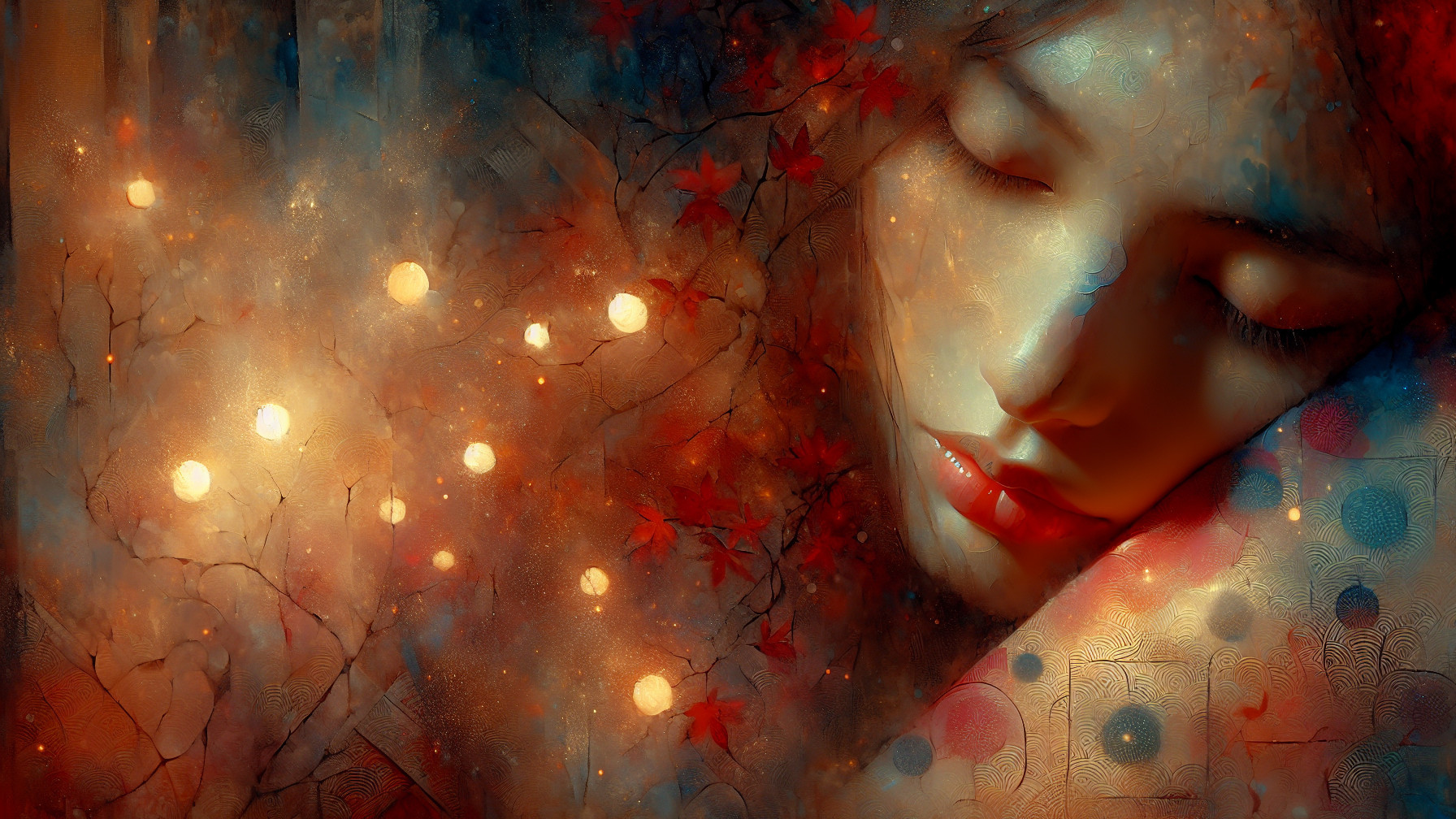 Ethereal Portrait of a Woman in Tranquil Colors