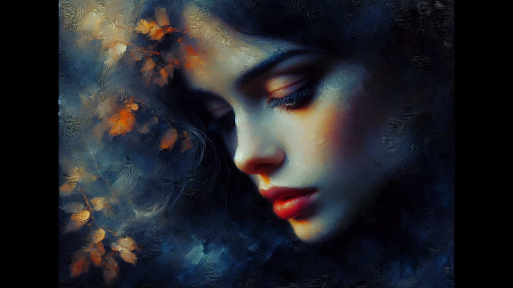 Close-Up Portrait of a Young Woman in Soft Light