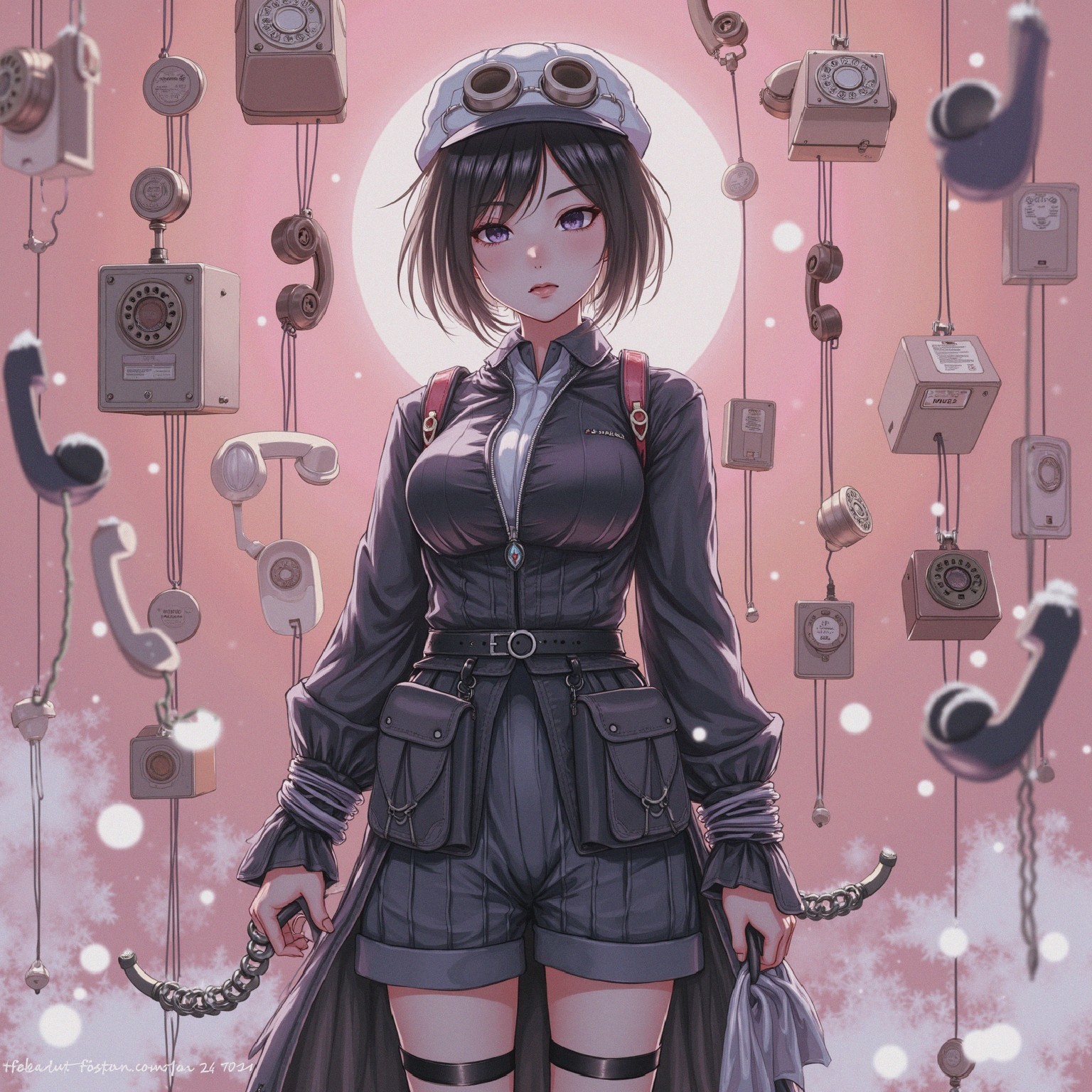 Anime Character in Vintage Dreamy Environment