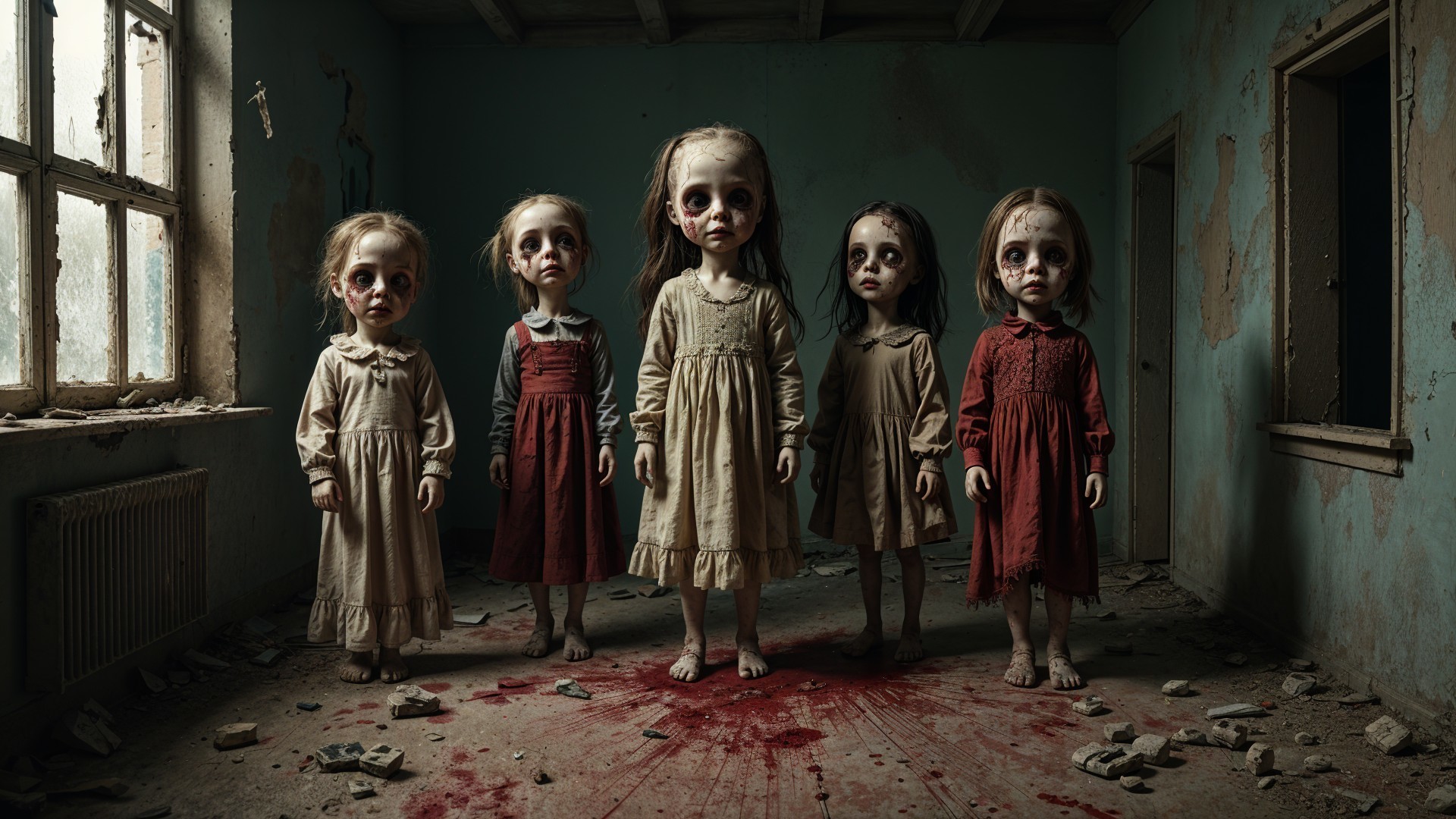 Haunting Dolls in a Forgotten Room