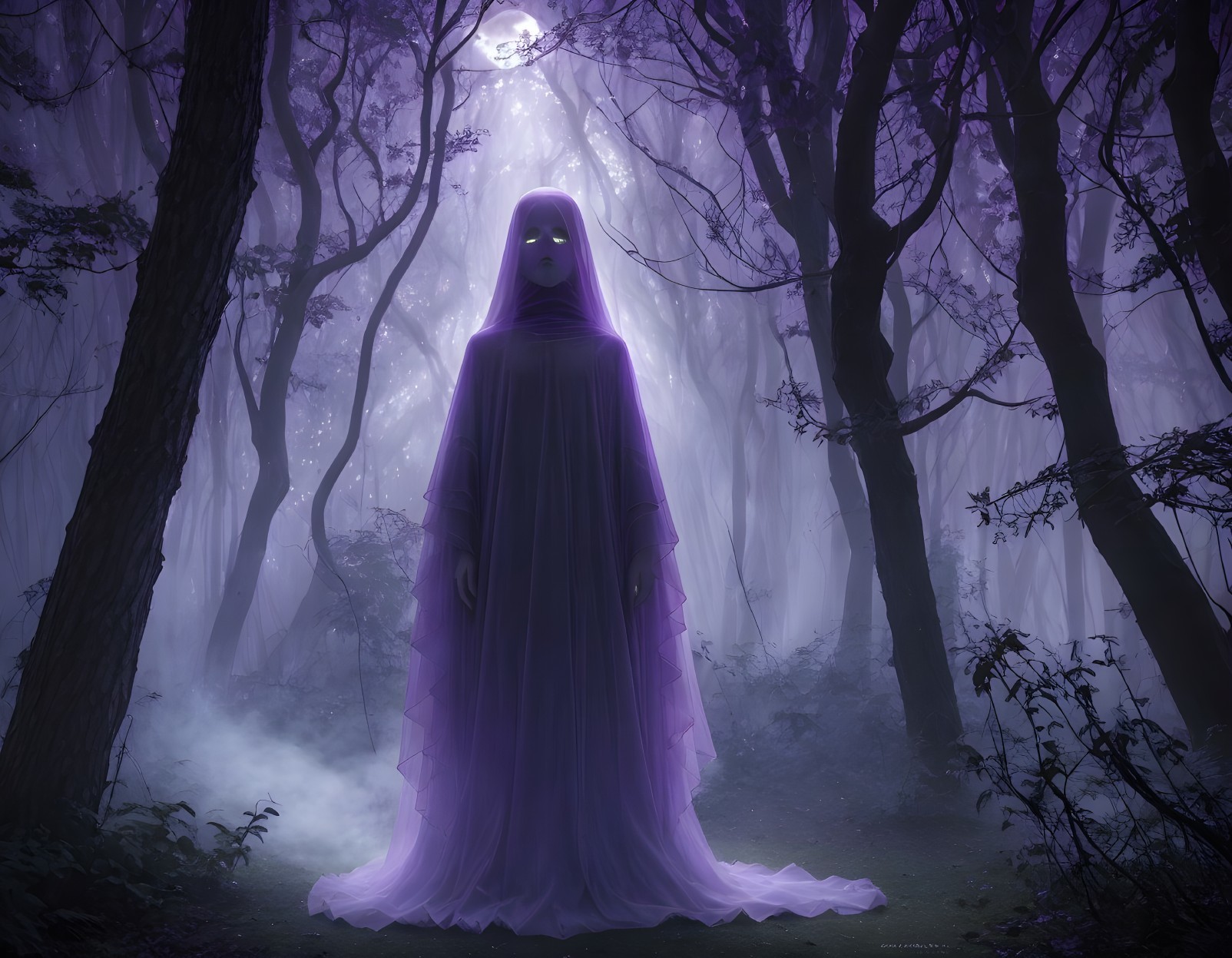 Moonlit Mystery in the Enchanted Woods