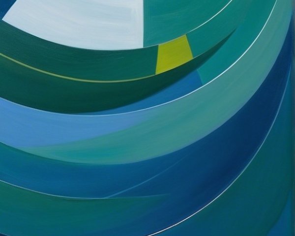 Stylized Golfer in Mid-Swing with Bold Colors