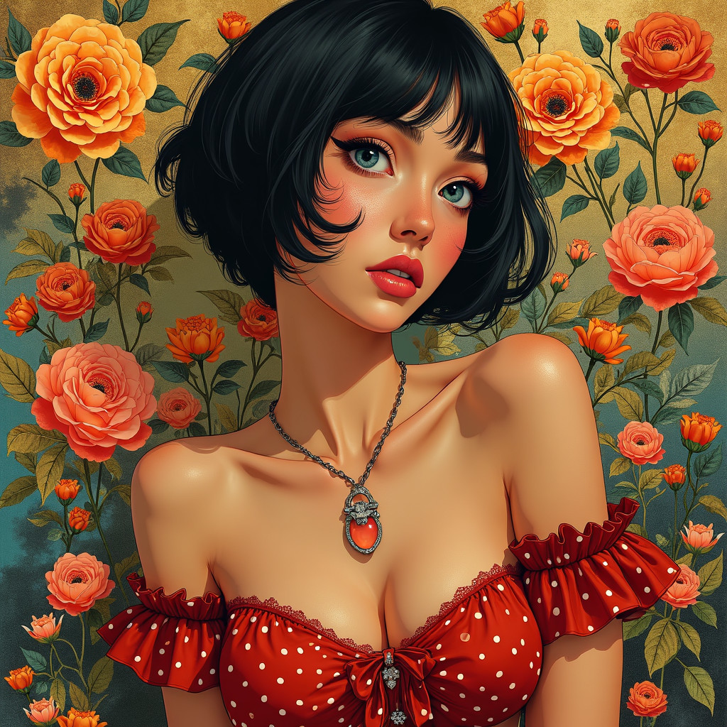 Portrait of a Confident Young Woman in Chic Attire