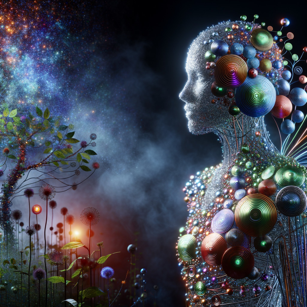 Surreal Crystalline Figure in a Cosmic Landscape