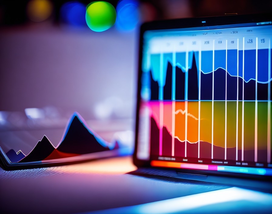 Digital Data Visualizations on Tablet and Laptop Screens