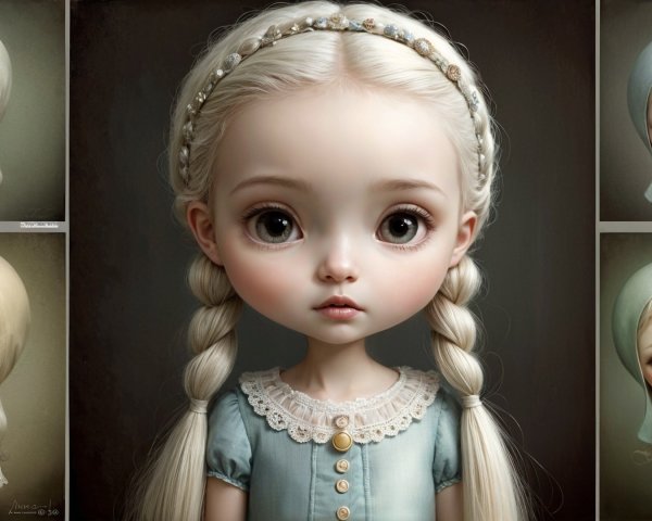 Collection of Whimsical Dolls with Unique Features