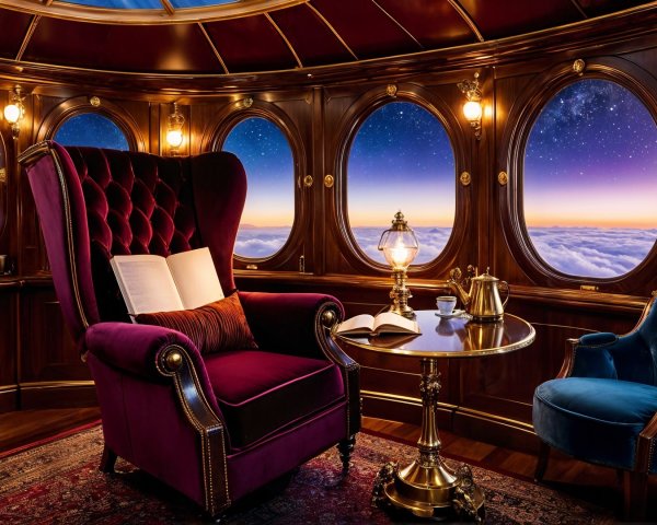 Luxurious Room with Plush Chairs and Scenic View