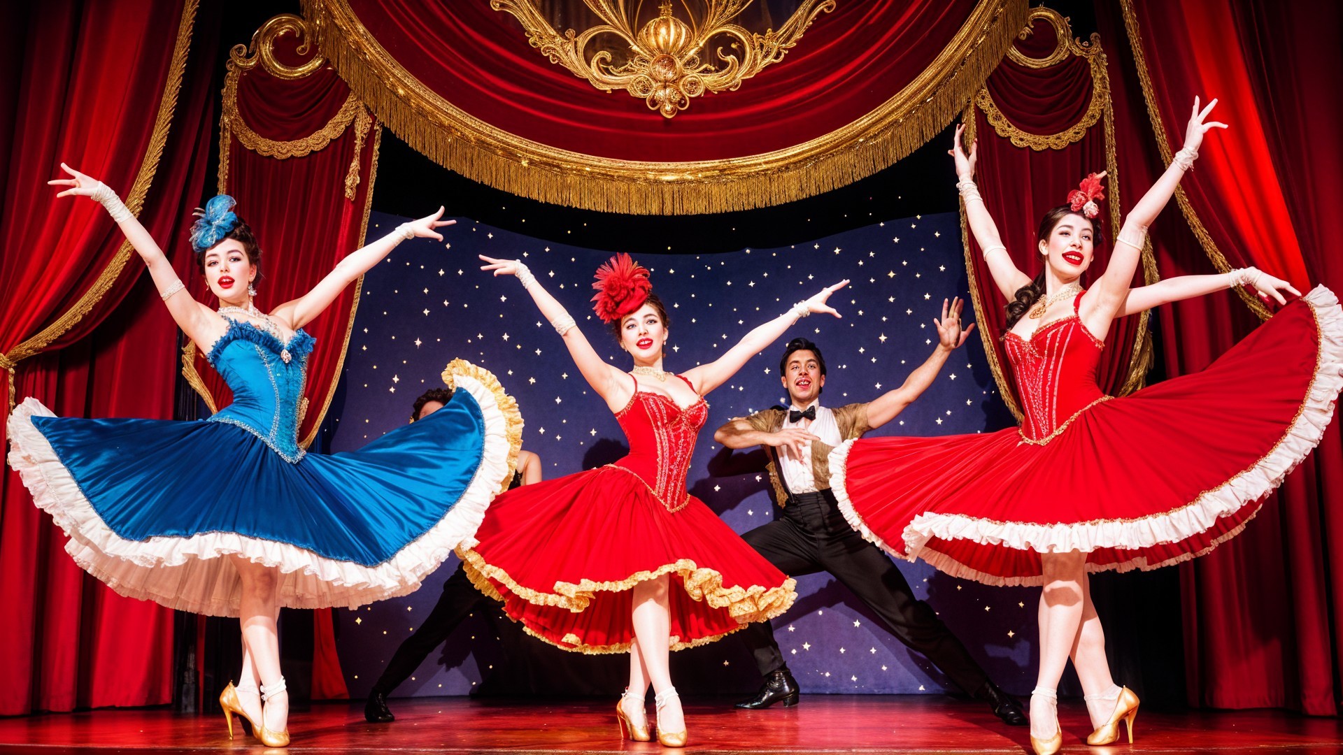 Vibrant Dance Performance with Colorful Costumes