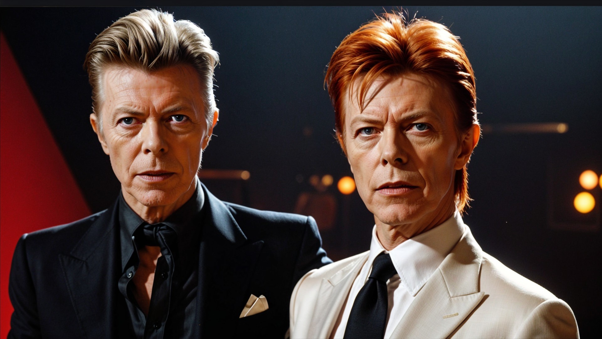 Stylized Portraits of Two Men with Unique Hairstyles