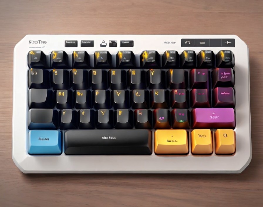Colorful Keycap Keyboard with Modern Design Features