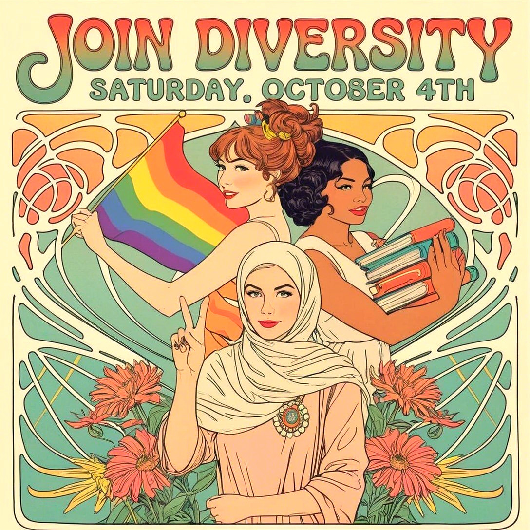 Colorful Vintage Design Promoting Diversity and Unity