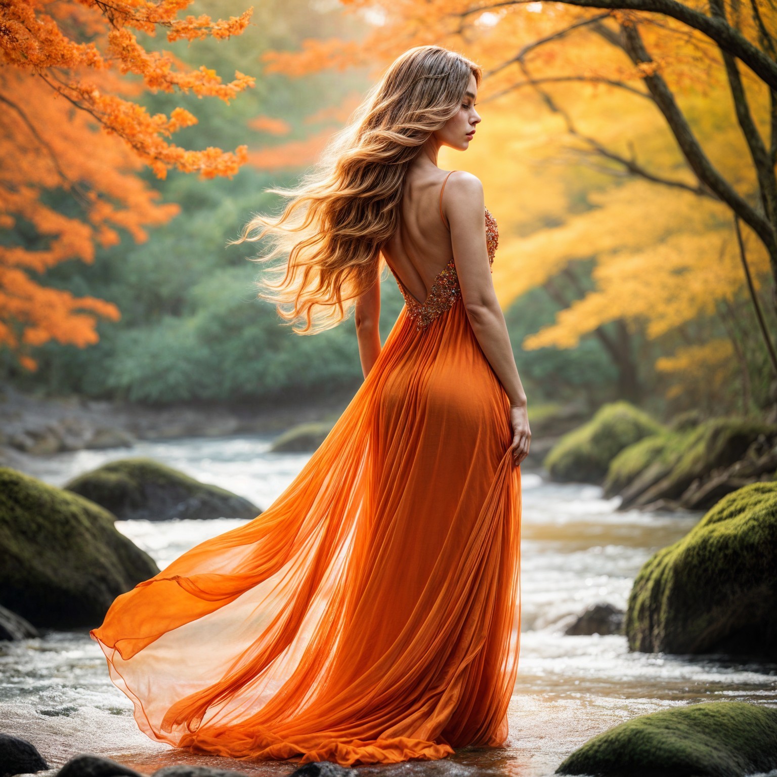 Serenity by the Autumn River